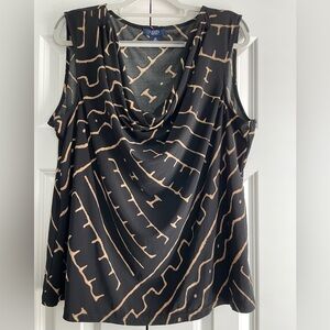 Black sleeveless top